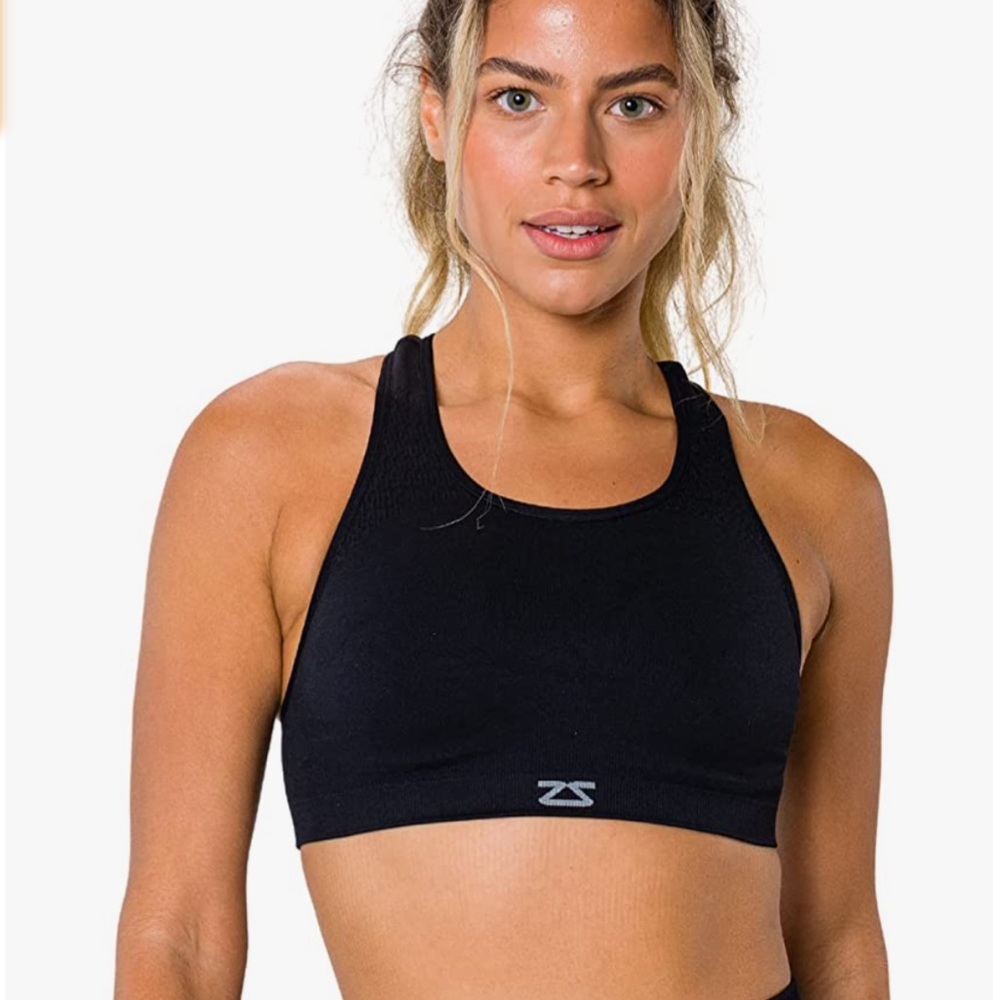 Zensah Seamless Sports Bra for Racerback, Impact, Running Support Bras S…